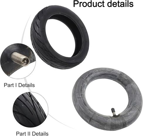 إطار مقاس 9x2.3 بوصة مع أنبوب داخلي مقاس 8.5 بوصة للدراجات البخارية الكهربائية Niu KQi1، مجموعة استبدال مطاطية مع قبضة معززة in Kuwait