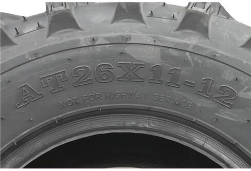 إطار Ocelot Mars-B 26x11-12 Utility ATV/UTV - إطار رباعي للطرق الوعرة مكون من 6 طبقات وإطار جنبًا إلى جنب، مداس بزاوية على شكل حرف V للطين والرمل والأسطح الصلبة، أداء متين لجميع التضاريس in Saudi Arabia