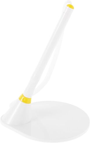 TIDTALEO 4pcs Yellow 0.5mm Desk Standing Pen with Holder for Office and Bank Counter Use – Fixed Vertical Business Signature Ballpoint Pens for Reception and Executive Writing in Kuwait