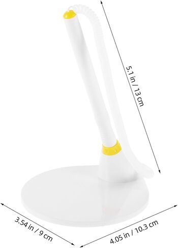 TIDTALEO 4pcs Yellow 0.5mm Desk Standing Pen with Holder for Office and Bank Counter Use – Fixed Vertical Business Signature Ballpoint Pens for Reception and Executive Writing in Kuwait