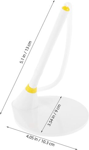 TIDTALEO 4pcs Yellow 0.5mm Desk Standing Pen with Holder for Office and Bank Counter Use – Fixed Vertical Business Signature Ballpoint Pens for Reception and Executive Writing in Kuwait