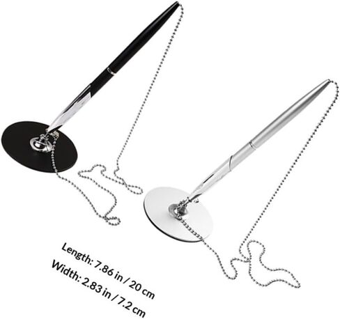 مجموعة أقلام حبر جاف للأعمال مكونة من قطعتين مع سلسلة أقلام كتابة مكتبية ثابتة للاستخدام في اجتماعات بنك الفندق in Kuwait