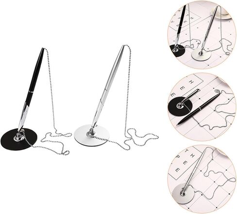 مجموعة أقلام حبر جاف للأعمال مكونة من قطعتين مع سلسلة أقلام كتابة مكتبية ثابتة للاستخدام في اجتماعات بنك الفندق in Kuwait