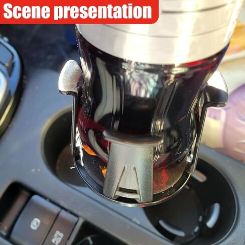 YoRise Car Cup Holder Expander, Automotive Drink Holder Adapter with Adaptive Clamping Arm, Universal Vehicle Cupholder Expander Accessories for Fixing Water Cups, Drinks (2PCS) in Saudi Arabia