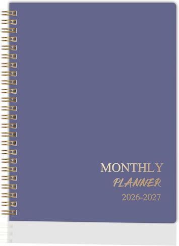 2026-2027 Monthly Planner - Jan.2026 - Dec. 2027, 2 Year Calendar 2026-2027 Monthly Planner, 7.5" x 10", 24 Months Calendar Planner with Note Pages, Twin-wire Binding, for Office, School Home Planning - Black in Kuwait