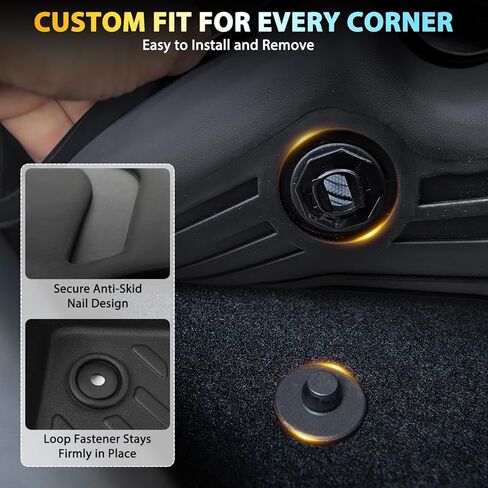Floor Mats for Toyota RAV4 2006 2007 2008 2009 2010 2011 2012 Custom Fit 1st & 2nd Row Mats & Cargo Liner for RAV4 All Weather Protection TPE Car Mats Accessories Waterproof Anti-Slip in Saudi Arabia