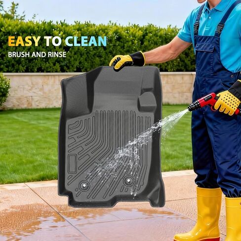 Floor Mats for Toyota RAV4 2006 2007 2008 2009 2010 2011 2012 Custom Fit 1st & 2nd Row Mats & Cargo Liner for RAV4 All Weather Protection TPE Car Mats Accessories Waterproof Anti-Slip in Saudi Arabia