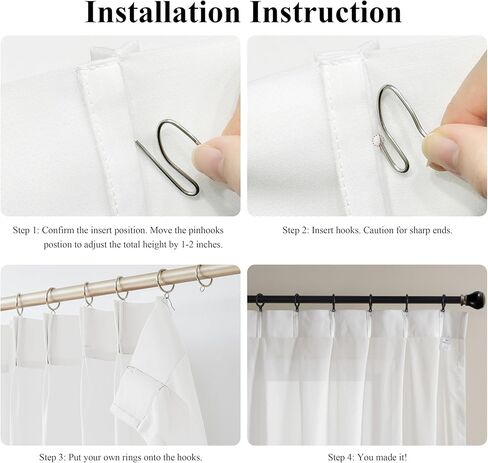 WEST LAKE Cream Pinch Pleat Sheer Window Curtains 90 Inches Long,Egret Ivory Soft Farmhouse Drapes for Bedroom Living Room Sliding Patio Door,French Pleat Back Tab Window Treatment,58" Wx90 Lx2 in Kuwait