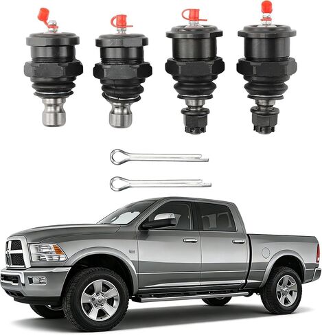 4 قطع 0313BJPACK مجموعة وصلات كروية علوية وسفلية شديدة التحمل لشاحنة 2003-2013 Ram 2500 3500 4x4 4WD، لاستبدال 5.9L 6.7L Cummins Diesel # KR7467 KR0316 in Kuwait