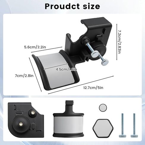 حامل شاشة لسماعات الرأس وسماعات الرأس، حامل سماعة الرأس للشاشة، حامل لسماعات الرأس وسماعات الرأس (حامل من الدرجة الممتازة يوفر مساحة المكتب ويحمي سماعات الرأس، أسود) in Kuwait
