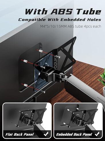 Dual VESA Panel Mini PC Expansion Board Monitor Bracket, Suitable for 75x75/100x100 mm Hole Pitch Bracket and Arm Extended, Compatible with NUC Mini PC Computer Thin Client Stand-A-MAXB in Kuwait