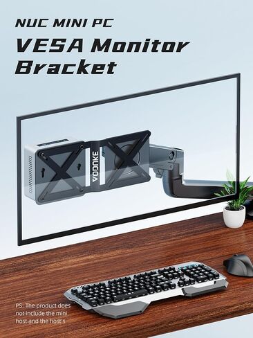 Dual VESA Panel Mini PC Expansion Board Monitor Bracket, Suitable for 75x75/100x100 mm Hole Pitch Bracket and Arm Extended, Compatible with NUC Mini PC Computer Thin Client Stand-A-MAXB in Kuwait
