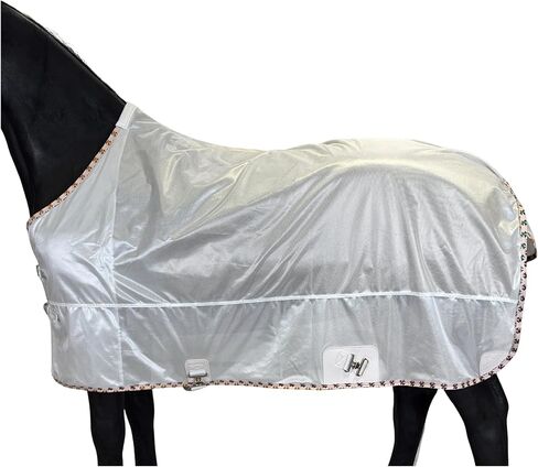 BARN & STABLE Breathable and UV Protective Tear-Resistant Mesh Horse Fly Sheet Comfy Equine Summer Sheet with Removable Web Leg Straps in Saudi Arabia
