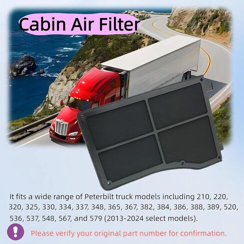4-Pack فلتر هواء المقصورة لـ Peterbilt 389 388 579 567 367 365، يستبدل 5X013817، 5S013817، WP10154، AF55832 in Kuwait