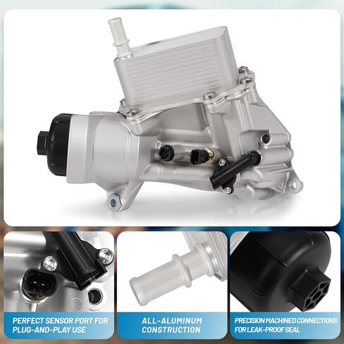 68624177AA Aluminum Engine Oil Cooler Oil Filter Housing Fits For 2014-2019 Ram 1500 3.0L Diesel Engine Replacement 68229403AA in Saudi Arabia