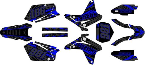 مجموعة رسومات لسوزوكي RMZ450 (2005-2006) Twitch Series Gold 9 Mil - Easy Go - ملصقات الدراجات النارية للدراجة الترابية، ملصق لسباقات الدراجات النارية ملحقات موتوكروس بدون بلاستيك in Saudi Arabia