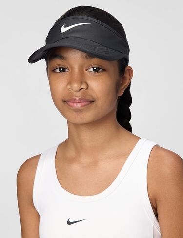 قبعة Nike Dri-FIT Ace Swoosh Visor للأطفال الكبار من الجنسين | الأولاد والبنات in Saudi Arabia