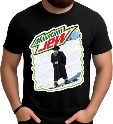 تي شيرت Mountain Jew، قميص Meme، سويت شيرت مضحك، للجنسين للأطفال والكبار متعدد الألوان in Kuwait