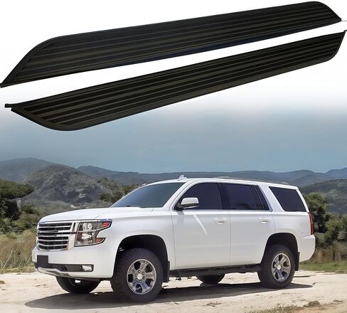 لوحة تشغيل تناسب شيفروليه تاهو 2015-2020 قضبان جانبية Nerf ملحقات السكك الحديدية حامي الدواسة الألومنيوم مع الأقواس in Kuwait