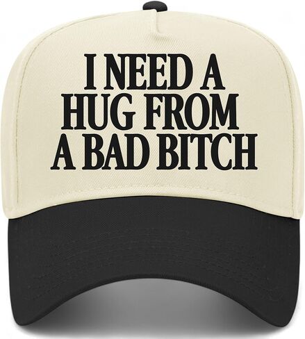 I Need A Hug from A Bad Woman Hat | Premium Adjustable Snapback Baseball Trucker Hats for Men & Women in Saudi Arabia