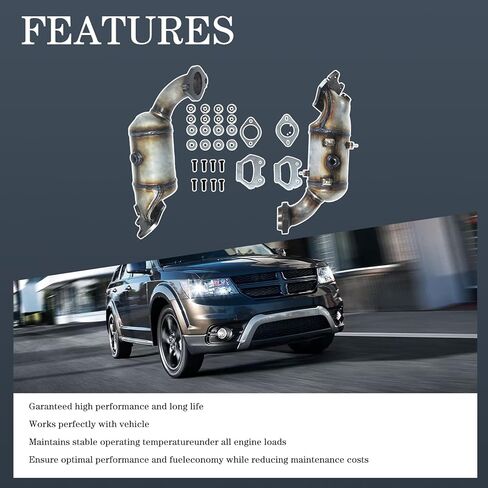 Front and Rear Catalytic Converter Compatible with 2011-2019 Do-dge Grand Caravan Journey Avenger, for Chrysler Town & Country, 200, for R-outan & Ram C/V, 3.6L Replace 674-120 674-121 in Saudi Arabia