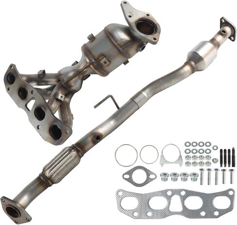 Front and Rear Catalytic Converter Compatible with Nissan Altima 2007-2012 2.5L, Exhaust Manifold Catalytic Convertor 643090 54782 40919 40800 641302 in Saudi Arabia