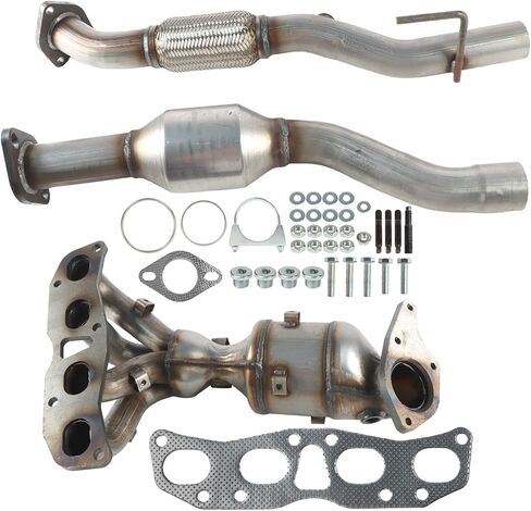 Front and Rear Catalytic Converter Compatible with Nissan Altima 2007-2012 2.5L, Exhaust Manifold Catalytic Convertor 643090 54782 40919 40800 641302 in Saudi Arabia