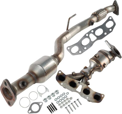 Front and Rear Catalytic Converter Compatible with Nissan Altima 2007-2012 2.5L, Exhaust Manifold Catalytic Convertor 643090 54782 40919 40800 641302 in Saudi Arabia