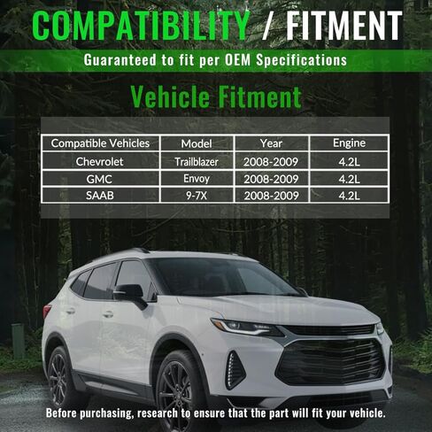 Catalytic Converter Compatible With Chevy Chevrolet Trailblazer 2008-2009 4.2L L6(OEM/OBD-Ⅱ Replacement Catalytic Convertor) in Kuwait