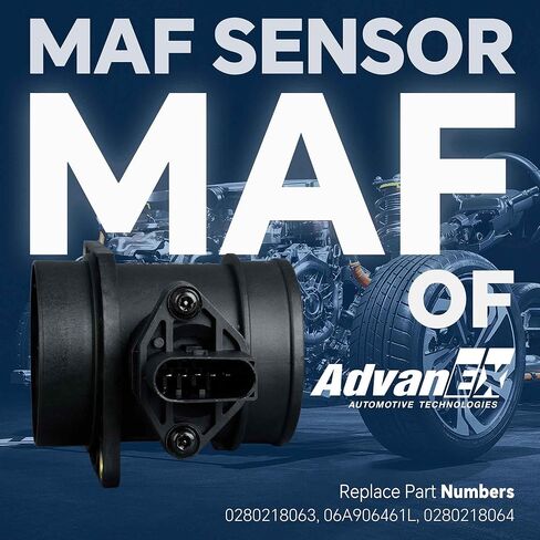 MAF 0280218063 Mass Air Flow Sensor Compatible with Audi A4/TT Volkswagen Beetle/Golf/Jetta/Passat Replaces 0280218064 06A906461L in Saudi Arabia