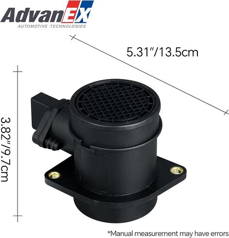 MAF 0280218063 Mass Air Flow Sensor Compatible with Audi A4/TT Volkswagen Beetle/Golf/Jetta/Passat Replaces 0280218064 06A906461L in Saudi Arabia