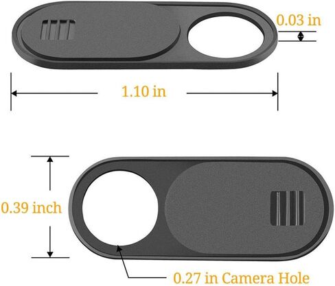 3pcs Metal Camera Lens Cap, Ultra Thin Camera Privacy Cover Webcam Cover Blocker Slider for Smartphone Tablet Desktop Laptop in Kuwait