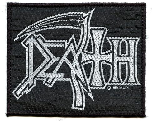 Death Heavy Metal Band Logo Patch Chuck Schuldiner Music Woven Sew On Applique in Saudi Arabia