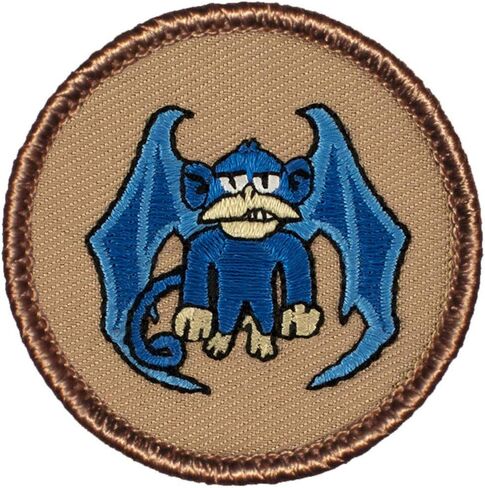 Blue Flying Monkey Patrol Patch - 2" Round! in Saudi Arabia