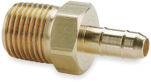 Parker Hannifin 28-6-2-pk5 Dubl-Barb Male Connector Fitting, Brass Body, 3/8" Barb Tube x 1/8" Male Thread (Pack of 5) in Kuwait