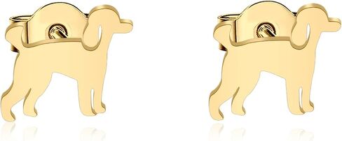 OKEYCH GoldenDoodle هدية العشاق الذهبي خربش تصميم وأقراط الذهب-en Doo-dle أمي مجوهرات الذهب-en Doo-dle Merch in Saudi Arabia