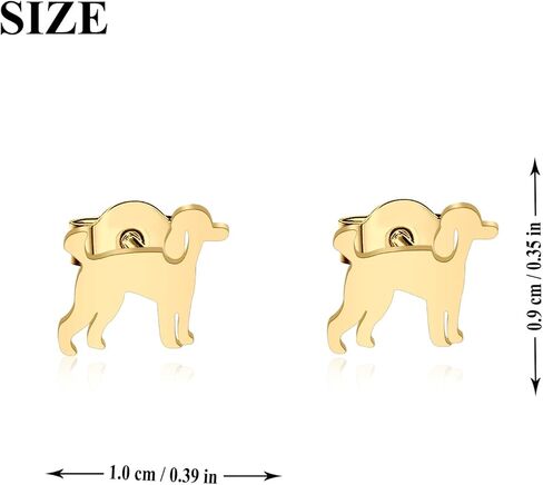 OKEYCH GoldenDoodle هدية العشاق الذهبي خربش تصميم وأقراط الذهب-en Doo-dle أمي مجوهرات الذهب-en Doo-dle Merch in Saudi Arabia