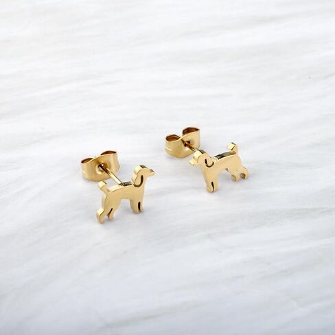 OKEYCH GoldenDoodle هدية العشاق الذهبي خربش تصميم وأقراط الذهب-en Doo-dle أمي مجوهرات الذهب-en Doo-dle Merch in Saudi Arabia