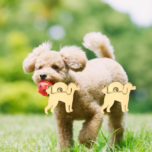 OKEYCH GoldenDoodle هدية العشاق الذهبي خربش تصميم وأقراط الذهب-en Doo-dle أمي مجوهرات الذهب-en Doo-dle Merch in Saudi Arabia