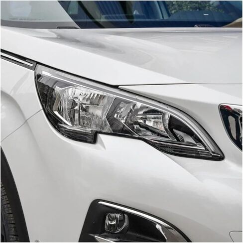 Auto Light Caps Compatible For Peugeot 4008 5008 2017 2018 2019 Car Headlight Cover Transparent Lampshade Lamp Case Glass Lens Shell(Right) in Saudi Arabia