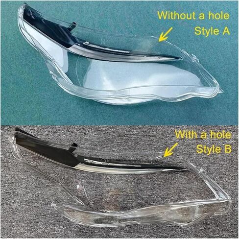 Car Headlamp Shade Headlight Clear Lens Shell Cover Compatible For BMW E60 E61 525I 530I 545I 550I 2004-2010 Replacement Accessories(Left and Right A) in Saudi Arabia