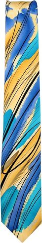 Jerry Garcia Mens Necktie Ties, Gold Aqua Bue in Saudi Arabia