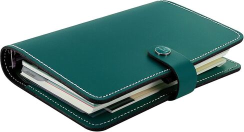 Filofax The Original Organizer, Personal Size, Dark Aqua - Leather, Six Rings, Week-to-View Insert, Multilingual (C022382) in Saudi Arabia