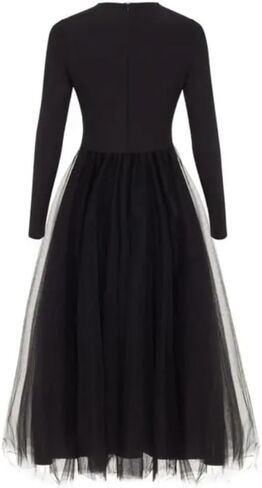 Retro Long Sleeve Dress Women in Saudi Arabia