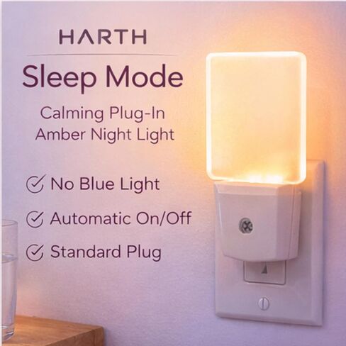 ضوء ليلي، يتم توصيله بإضاءة ليلية على الحائط، الحمام، المدخل، غرفة النوم بدون لون أزرق، كهرمان تلقائي من الغسق إلى الفجر، مستشعر إضافي للإضاءة الليلية. 2 حزمة in Kuwait