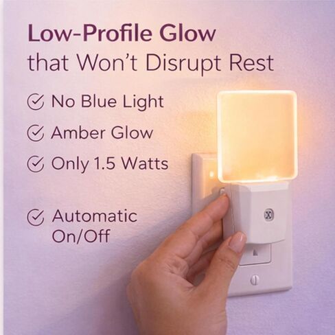 ضوء ليلي، يتم توصيله بإضاءة ليلية على الحائط، الحمام، المدخل، غرفة النوم بدون لون أزرق، كهرمان تلقائي من الغسق إلى الفجر، مستشعر إضافي للإضاءة الليلية. 2 حزمة in Kuwait