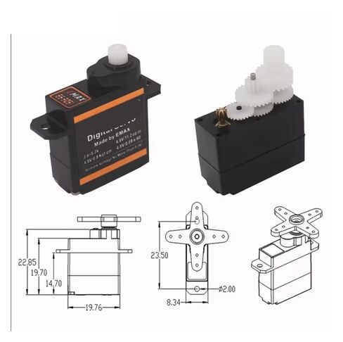 ES9051 4.3g 0.8kg Geared Digital Servo Motor 4.8-5.5V in Saudi Arabia