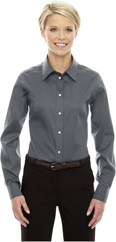 Devon & Jones Ladies' Crown Woven Collection™ Solid Stretch Twill XL GRAPHITE in Saudi Arabia