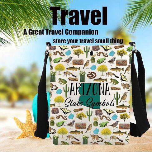 JYTAPP Arizona Travel Gifts State Symbols Crossbody Bag Wildlife Nature Lover State Souvenir Gifts Arizona Travel Merchandise in Saudi Arabia