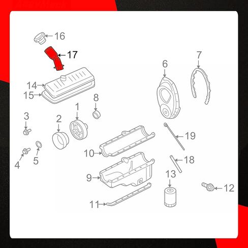 917-412 Engine Oil Filler Tube Compatible with Chevrolet Blazer Tahoe Silverado GMC Sierra C/K 1500 2500 3500 Replace 12570623 in Saudi Arabia